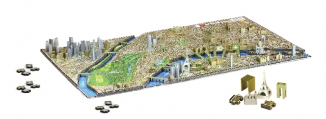 Paríž 4d puzzle - cityspace
